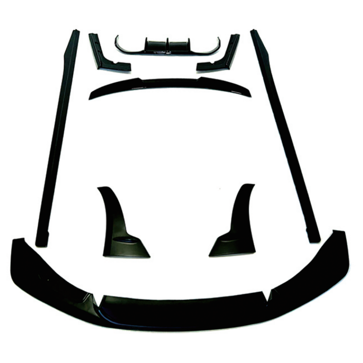 Car Craft Comptible With Bmw M3 M4 F80 F82 F83 Front Bumper Upgraded Bodykit Body Kit Skirts Splitter Front Rear Lip Diffuser Side Skirts Spoiler Trims Cannards Vten Style CC-9085