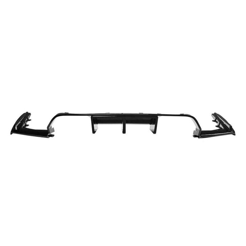 Car Craft Compatible With Bmw M3 M4 F80 F81 F82 F83 2014-2019 Rear Bumper After Lip Diffuser Trim Skirt Zst-1302 Gb Glossy Black