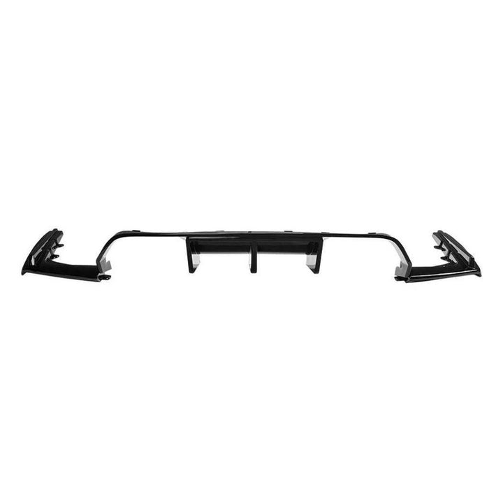 Car Craft Compatible With Bmw M3 M4 F80 F81 F82 F83 2014-2019 Rear Bumper After Lip Diffuser Trim Skirt Zst-1302 Gb Glossy Black