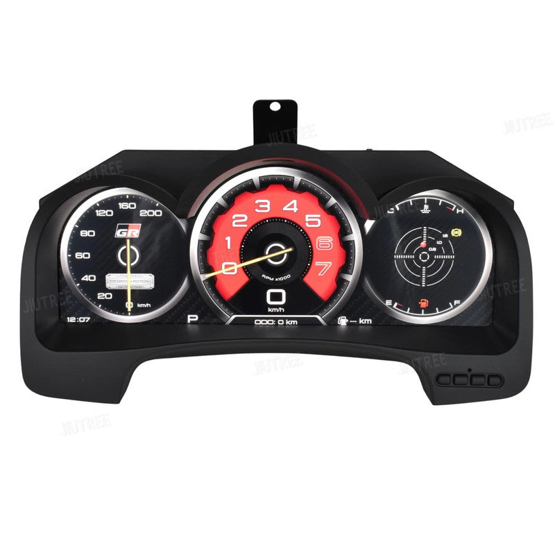Car Craft Compatible With Toyota Hilux Fortuner 2005-2015 Lcd Digital Cluster Dashboard Panel Speedometer Screen Virtual Instrument Cluster Android Meter Player