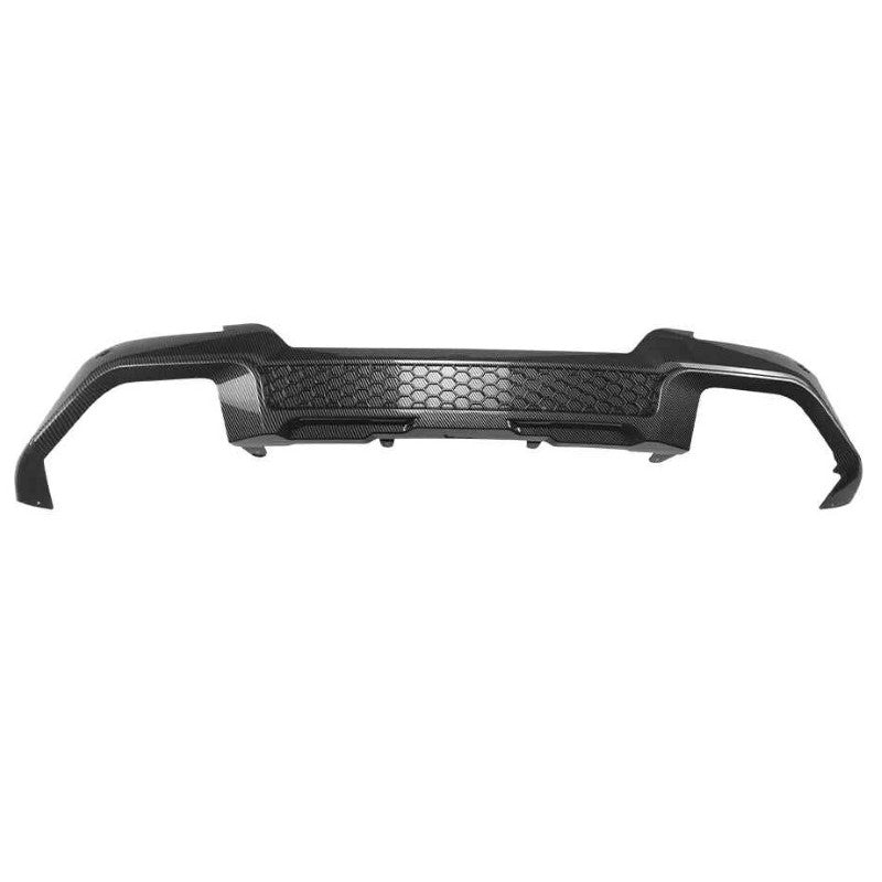 Car Craft Compatible With Bmw X3 G01 Lci 2022-2025 Rear M Sport Bumper Lip Splitter Skirts Diffuser Zst-1460 Cf Carbon Fiber Look - CAR CRAFT INDIA
