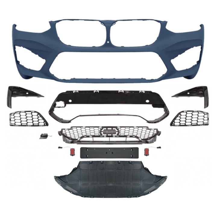 Car Craft Compatible With Bmw X4 G02 2018-2021 Upgrade Convert To M Sport M Performance X4m Bodykit Body Kit Front Bumper Gc G01 08 002