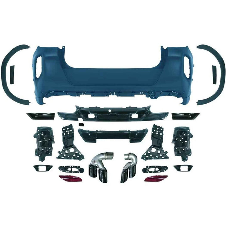 Car Craft Compatible With Bmw X5 G05 2019-2022 Rear Bumper Upgrade Convert To M Sport Mp M Performance X5m Bodykit Wheel Arch G05/g18-015 Gc