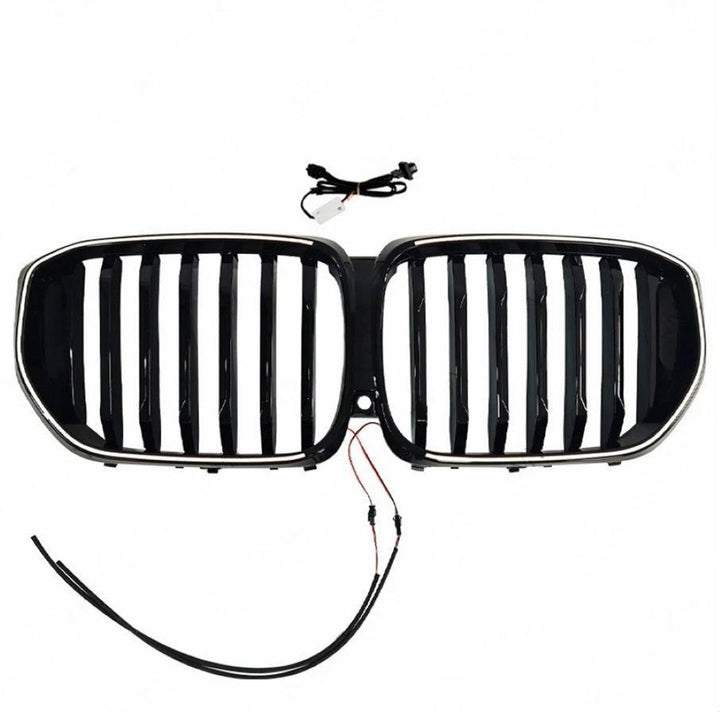 Car Craft Compatible With Bmw X5 G05 Lci 2023-2025 Front Bumper Show Illuminated Led Glow Grill Single Line CC-9672