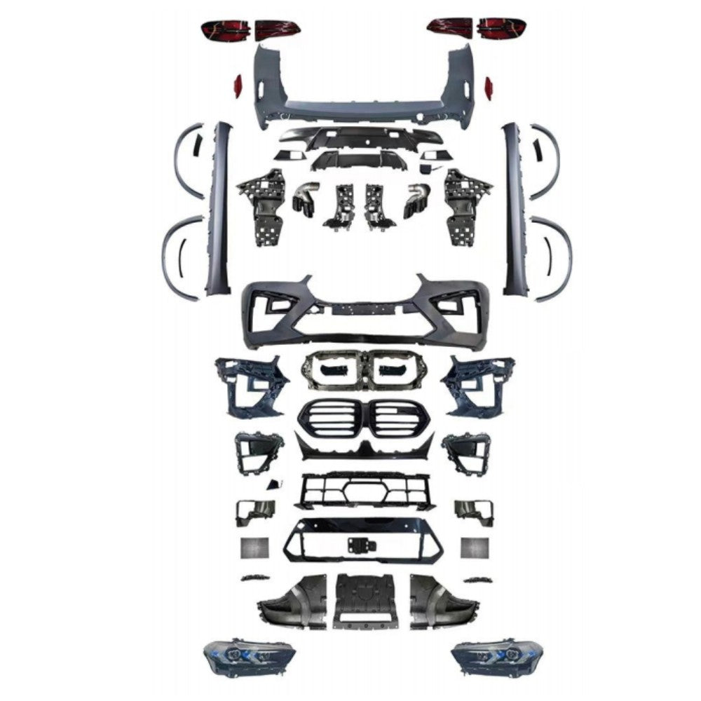 Car Craft Compatible With Bmw X5 G05 2019-2022 To G05 Lci 2023+ X5m M Sports Upgrade Facelift Conversion Bodykit Bumper Headlight Taillight Side Skirt CC-6337 - CAR CRAFT INDIA