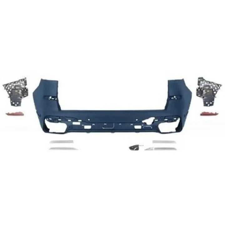 Car Craft Compatible With Bmw X7 G07 Lci 2023-2026 Rear Bumper Upgrade Convert To M Sport M Performance M Tech Mt Bodykit Body Kit Bumper