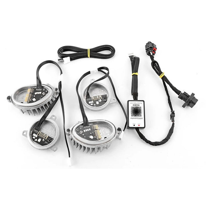 Car Craft Compatible With Bmw X7 G07 2019-2022 Headlight Led Module Daytime Drl Angel Eye Running Light Led Board Csl Chip Lemon Rgbw Multi Colour
