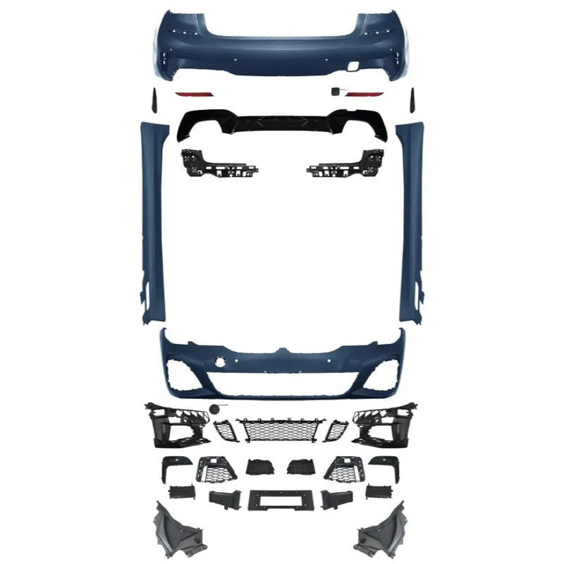 Car Craft Compatible With Bmw 3 Series G20 2019-2022 Upgrade Facelift Convert To M Performance M Sport M Tech M-tech Bodykit Bumper Body Kit Front Rear Bumper Assembly Side Skirt Splitter Diffuser Lip Gc G20/28-009