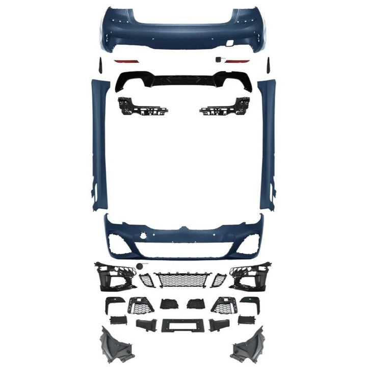 Car Craft Compatible With Bmw 3 Series G20 2019-2022 Upgrade Facelift Convert To M Performance M Sport M Tech M-tech Bodykit Bumper Body Kit Front Rear Bumper Assembly Side Skirt Splitter Diffuser Lip Gc G20/28-009