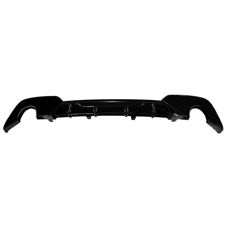 Car Craft Compatible With Bmw 3 Series G20 Pre-facelift M Sport 2019-2022 Rear After Bumper Lip Spliter Skirt Diffuser For Circle Exhaust 0-0 Glossy Black Zst-1544 Gb