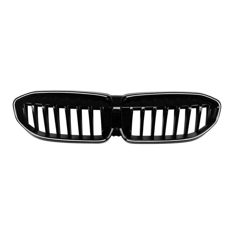 Car Craft Compatible With Bmw 3 Series G20 G21 Pre-facelift 2019-2022 Front Bumper Show Gril Single Line With Led Light