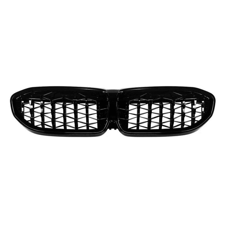 Car Craft Compatible With Bmw 3 Series G20 G21 Pre-facelift 2019-2022 Front Bumper Show Gril Diamond Black
