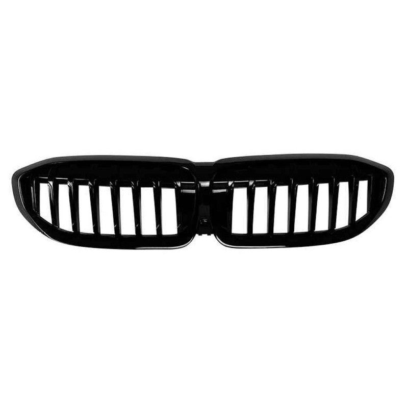 Car Craft Compatible With Bmw 3 Series G20 G21 Pre-facelift 2019-2022 Front Bumper Show Gril Glossy Black Single Line