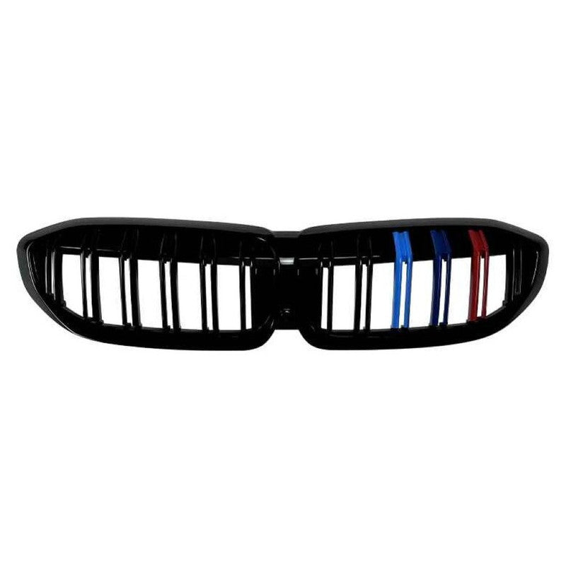 Car Craft Compatible With Bmw 3 Series G20 G21 Pre-facelift 2019-2022 Front Bumper Show Gril Glossy Black Three Colour