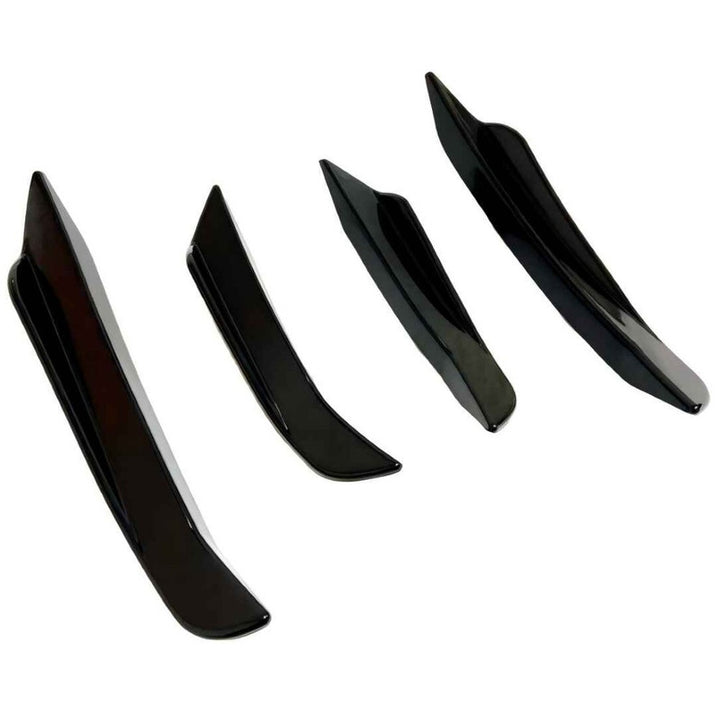 Car Craft Compatible With Bmw 3 Series G20 G28 Lci 2023-2026 M Sport M340i Front Bumper Lip Splitter Skirts Trim Canards Air Knife V Ten Vten Style - CAR CRAFT INDIA
