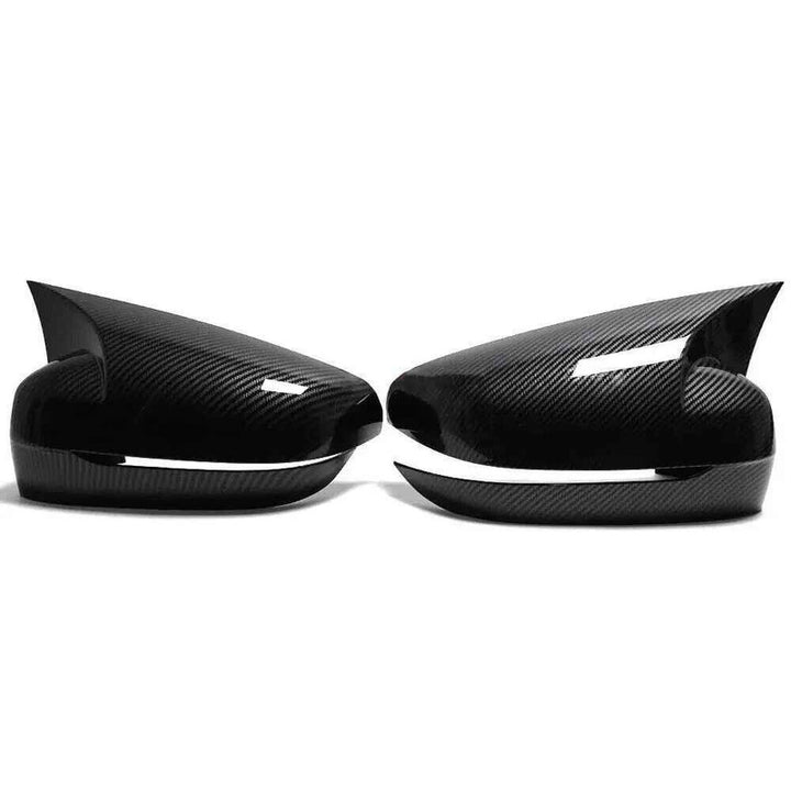 Car Craft Compatible With Bmw 3 4 5 7 8 Series G20 G28 G22 G11 G12 G30 G38 2018-2025 Side Rear View Case Wing Cap Shell Housing Mirror Covers 3m Tape Pasting Style Carbon Fiber Look CC-11553 - CAR CRAFT INDIA