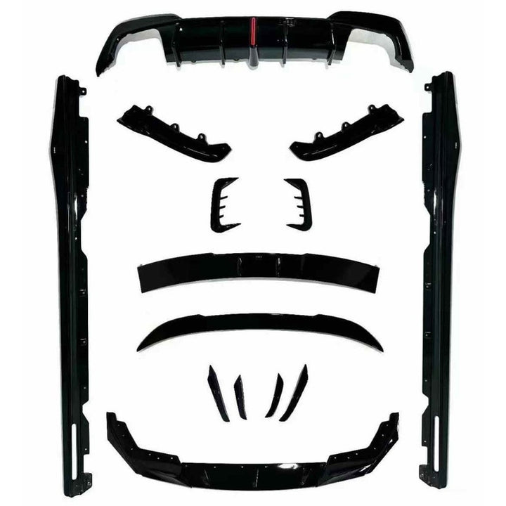 Car Craft Comptible With Bmw 3 Series G20 2019-2022 M Sport M3 Front Bumper Upgraded Bodykit Body Kit Skirts Splitter Front Rear Lip Diffuser Side Skirts Spoiler Trims Cannards Vten Style CC-9079