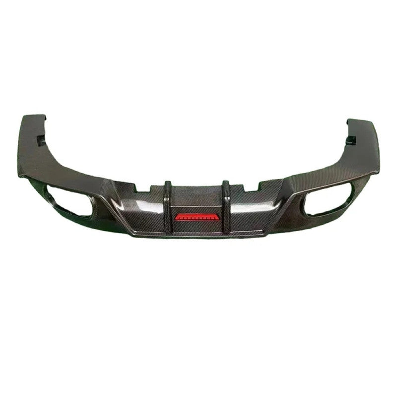 Car Craft Compatible With Bmw Z4 G29 2019-2025 Rear After Bumper Lip Splitter Skirts Trim Canard Diffuser With Light Real Carbon Fiber - CAR CRAFT INDIA
