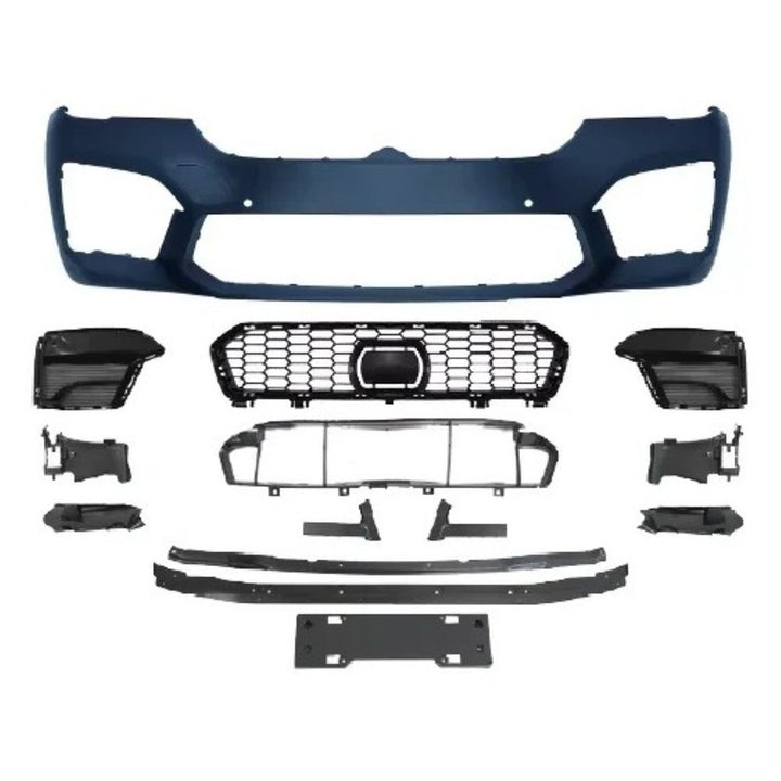 Car Craft Compatible With Bmw 5 Series Lci G30 G38 F90 2021-2023 Upgrade Facelift Convert To M5 M Sport Front Bumper Bodykit Assembly G30/38-027 CC-10374