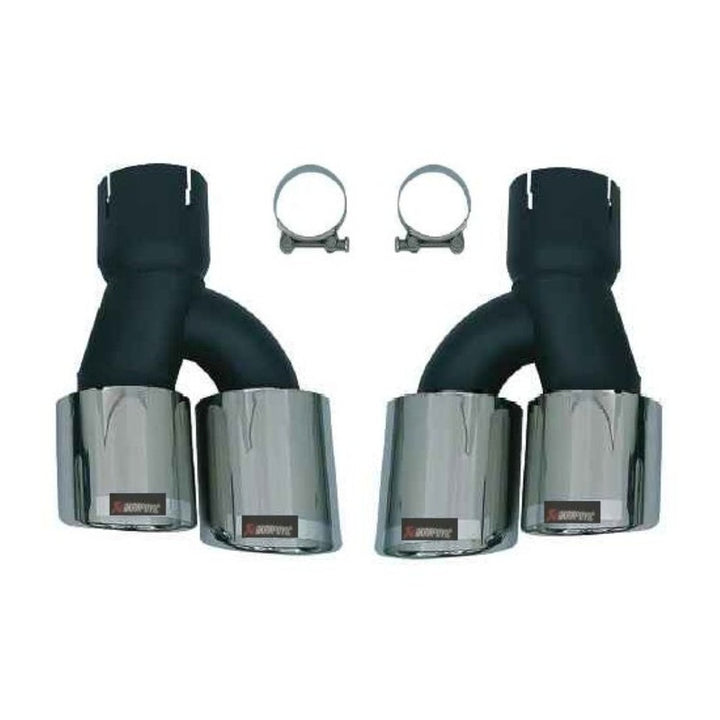 Car Craft Compatible With Bmw 5 Series G30 G38 F90 2019-2024 Exhaust Tips Tail Pipe Muffler With Clamp Akrapovic Chrome