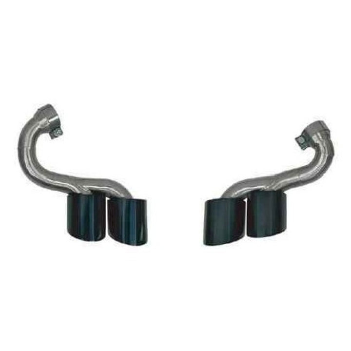 Car Craft Compatible With Bmw 3 Series G20 2019-2023 Exhaust Tips Tail Pipe Midpipe Muffler With Clamp Black