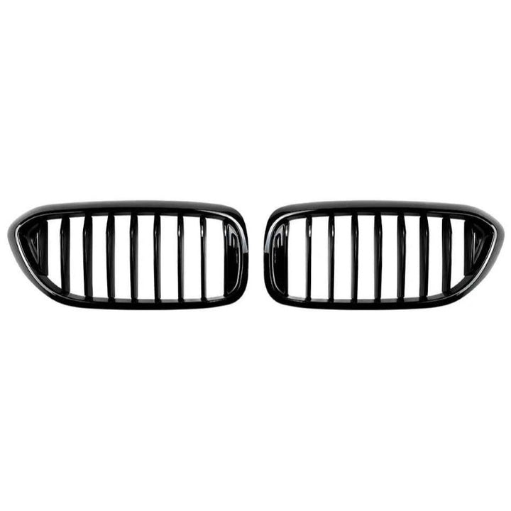 Car Craft Compatible With Bmw 5 Series G30 2017-2020 Front Bumper Show Mesh Grill Single Line Bar Zst-1463 Single Glossy Black - CAR CRAFT INDIA