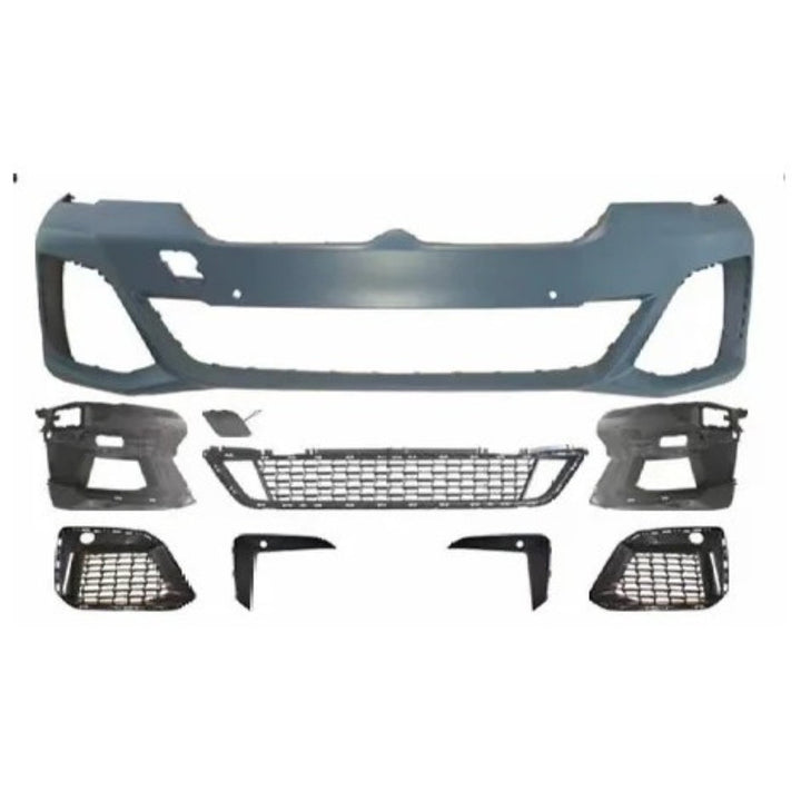 Car Craft Compatible With Bmw 5 Series Lci G30 G38 F90 2021-2023 Upgrade Facelift Convert To Mt M Tech M Sport Front Bumper Bodykit Assembly G30/38-054
