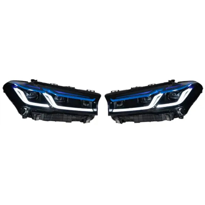 Car Craft Compatible With Bmw 5 Series G30 G38 2017-2021 Car Front Upgraded Head Light Lamp Xenon Headlight Retrofit Upgrade Modified Led Drl Hid Light Lci Laser Style - CAR CRAFT INDIA