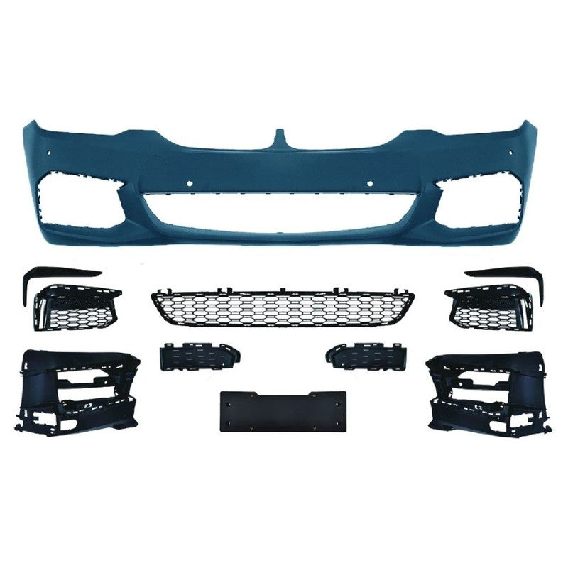Car Craft Compatible With Bmw 5 Series G30 G38 F90 2018-2020 Upgrade Facelift Convert To M Sport Mt M Tech M Performance Front Bumper Bodykit Assembly