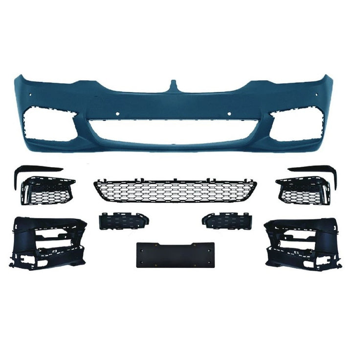 Car Craft Compatible With Bmw 5 Series G30 G38 F90 2018-2020 Upgrade Facelift Convert To M Sport Mt M Tech M Performance Front Bumper Bodykit Assembly