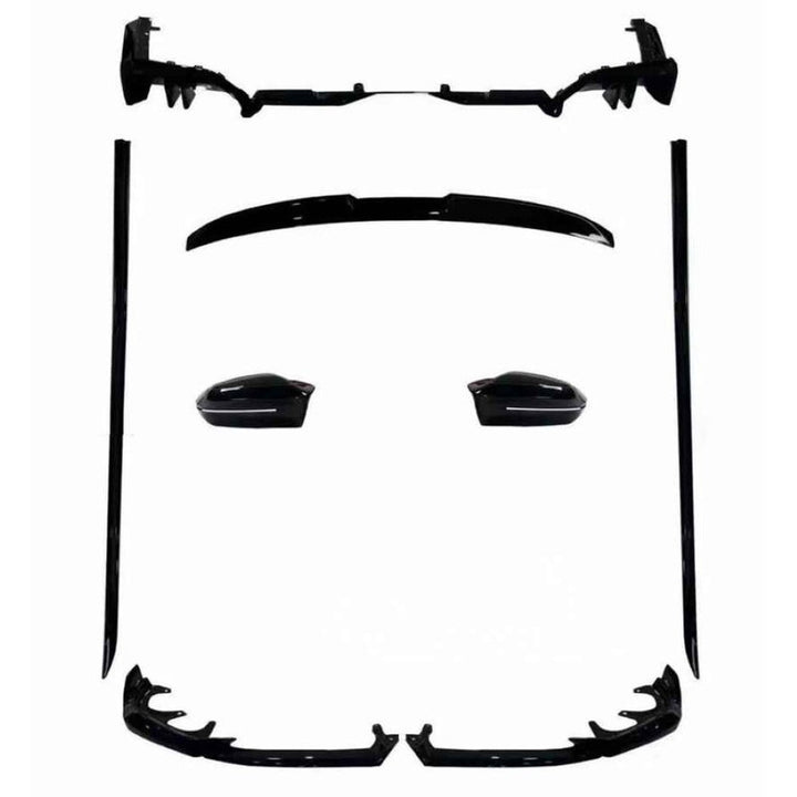 Cacar Craft Compatible With Bmw 5 Series G60 2024+ Aero Kit M Sports Mt Mp M5 Front Bumper Bodykit Front Rear Lip Splitter Skirts Mirror Cover Side Skirts Diffuser Spoiler Carbon Fiber Look Gc