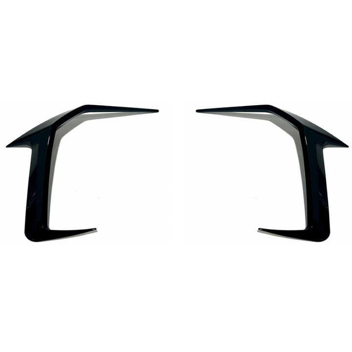 Car Craft Compatible With Bmw 5 Series G60 2024+ Front Bumper Lip Splitter Skirts Trim Canards Air Knife V Ten Vten Style - CAR CRAFT INDIA
