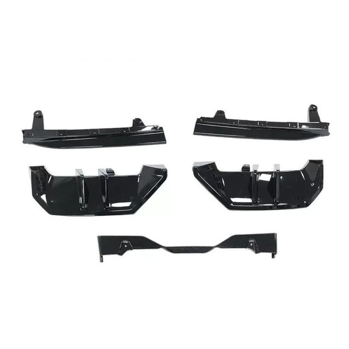 Car Craft Compatible With Bmw 5 Series G60 2024+ Mp M Performance M Sport Rear After Bumper Lip Splitter Skirt Diffuser Gc G68 021 022 Cf Carbon Fiber Look