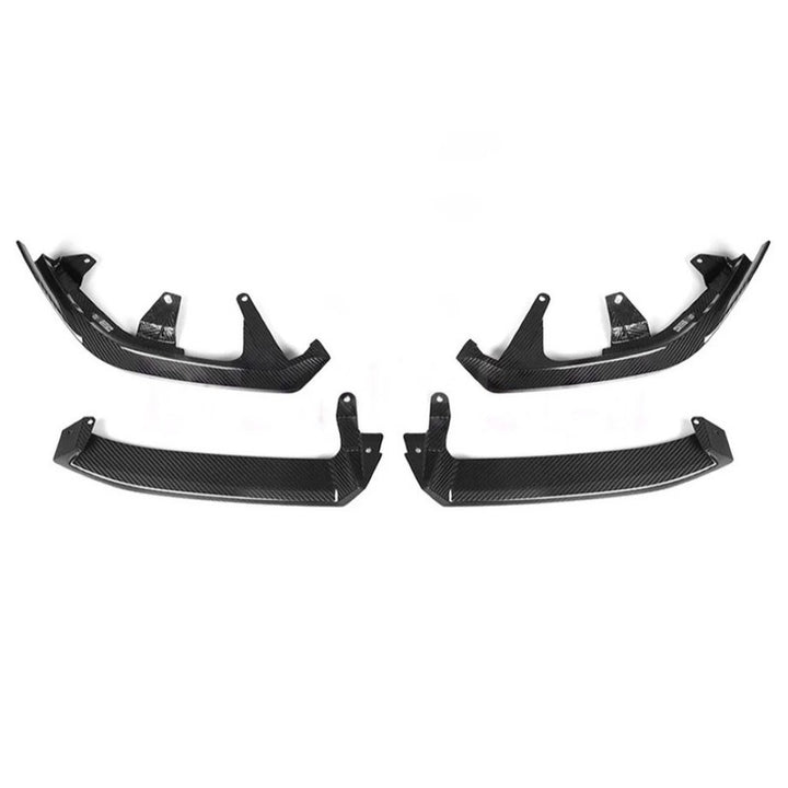 Car Craft Compatible With Bmw 5 Series G60 2024+ Mp M Performance M Sport Front Bumper Lip Splitter Skirt Gc G60 68 007 008 Gb Glossy Black