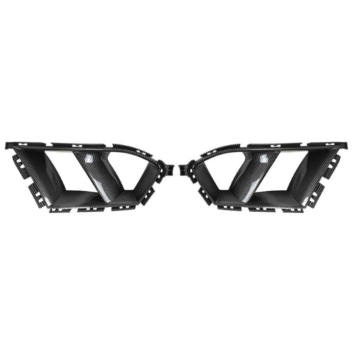 Car Craft Compatible With Bmw M3 G80 G81 M4 G82 G83 2021+ Front Bumper Lip Vent Splitter Skirts Trim Fog Vent Zst-1330 Cf Carbon Fiber Look - CAR CRAFT INDIA