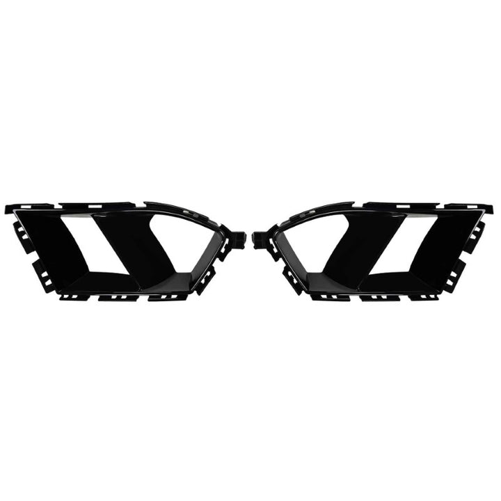 Car Craft Compatible With Bmw M3 G80 G81 M4 G82 G83 2021+ Front Bumper Lip Vent Splitter Skirts Trim Fog Vent Zst-1330 Gb Glossy Black CC-10011 - CAR CRAFT INDIA