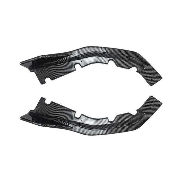Car Craft Compatible With Bmw M4 G82 G83 2021-2026 Rear Bumper Flag Vent  Splitter Skirt Trim Canard  Zst-1113 Cf Carbon Fiber Look Black CC-10952