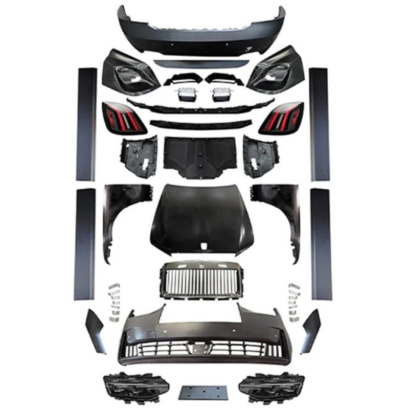 Car Craft Compatible With Rolls Royce Ghost 1 2010-2014 Upgrade Facelift Convert To Ghost 5 2025 Bodykit Front Rear Bumper Side Skirt Headlight Taillight Skirt Fender Hood Grill Trim Skirts - CAR CRAFT INDIA