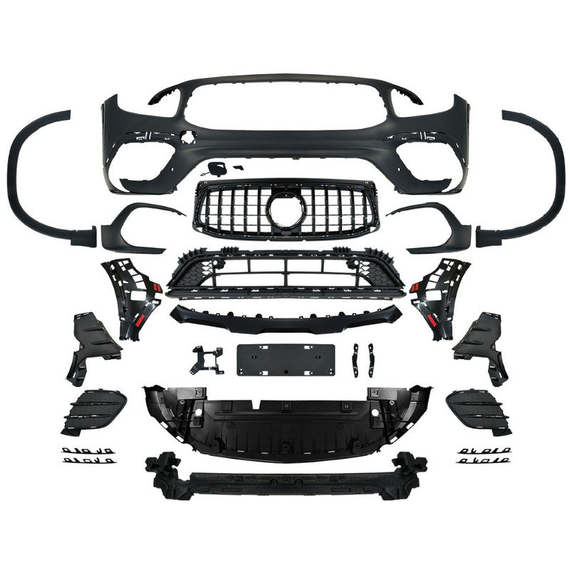 Car Craft Compatible With Mercedes Benz Glb W247 X247 2020-2024 Upgrade Convert To Glb35 Amg Bodykit Front Bumper Skirt Trim Wheel Arch Gc X247-003