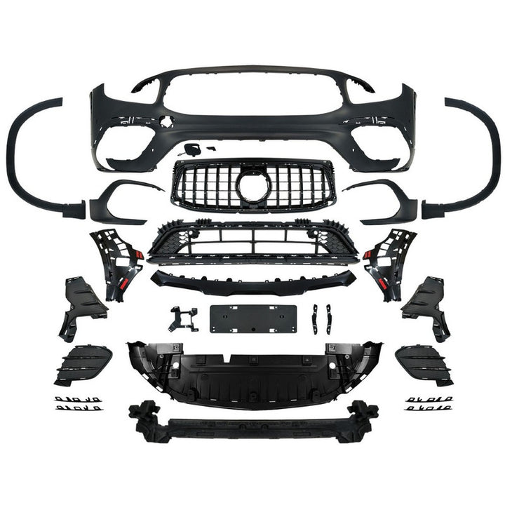 Car Craft Compatible With Mercedes Benz Glb W247 X247 2020-2024 Upgrade Convert To Glb35 Amg Bodykit Front Bumper Skirt Trim Wheel Arch Gc X247-003