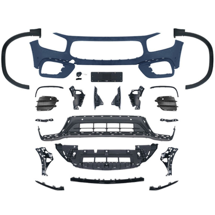 Car Craft Compatible With Mercedes Benz Glb W247 X247 2020-2024 Upgrade Convert To Glb45 Amg Bodykit Front Bumper Skirt Trim Wheel Arch Gc X247-003