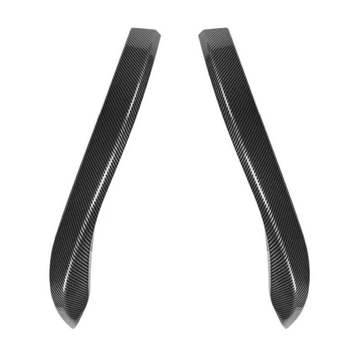 Car Craft Compatible With Volkswagen Vw Golf Mk 8 Gti 2020-2024 Gti Rline Front Bumper Lip Splitter Skirts Trim Wing Flag Zst-1101 Cf Carbon Fiber Look Usa - CAR CRAFT INDIA