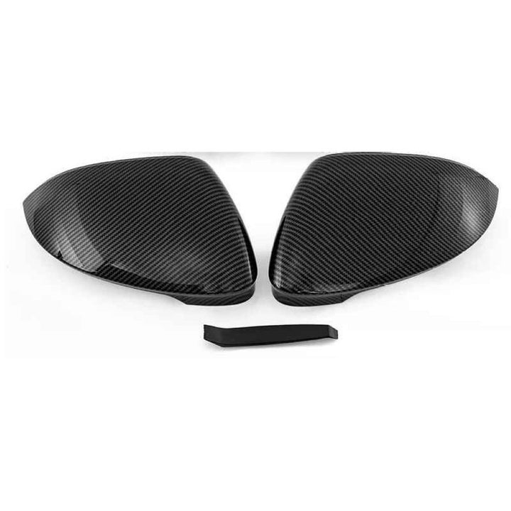 Car Craft Compatible With Volkswagen Vw Golf Gti 8 8.5 2018-2026 Rear View Case Wing Cap Shell Housing Mirror Covers Replacement Style Carbon Fiber Look Usa