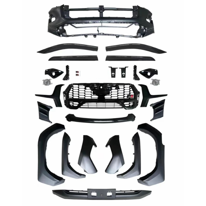 Car Craft Compatible With Toyota Hilux Revo 2016-2020 Upgrade Facelift Convert To Gx Gr Sport Bodykit Bumper Grill Trim Skirst Wheel Arch Cliding Moulding