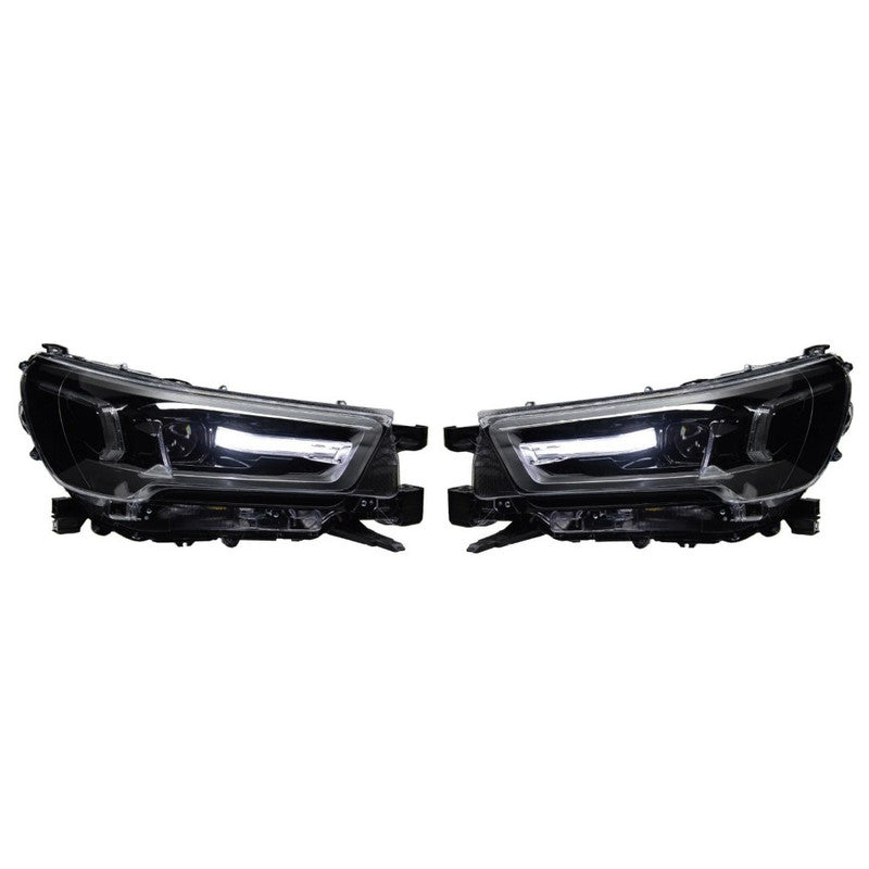 Car Craft Compatible With Toyota Hilux Revo 2016-2020 Upgrade Facelift Convert Car Front Upgraded Head Light Lamp Xenon Headlight Retrofit Upgrade Modified Led Drl Hid