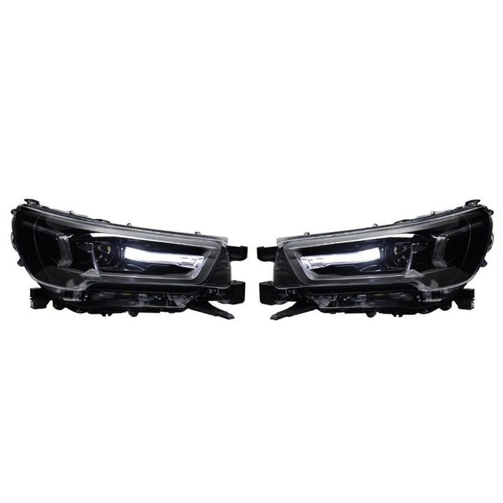Car Craft Compatible With Toyota Hilux Revo 2016-2020 Upgrade Facelift Convert Car Front Upgraded Head Light Lamp Xenon Headlight Retrofit Upgrade Modified Led Drl Hid