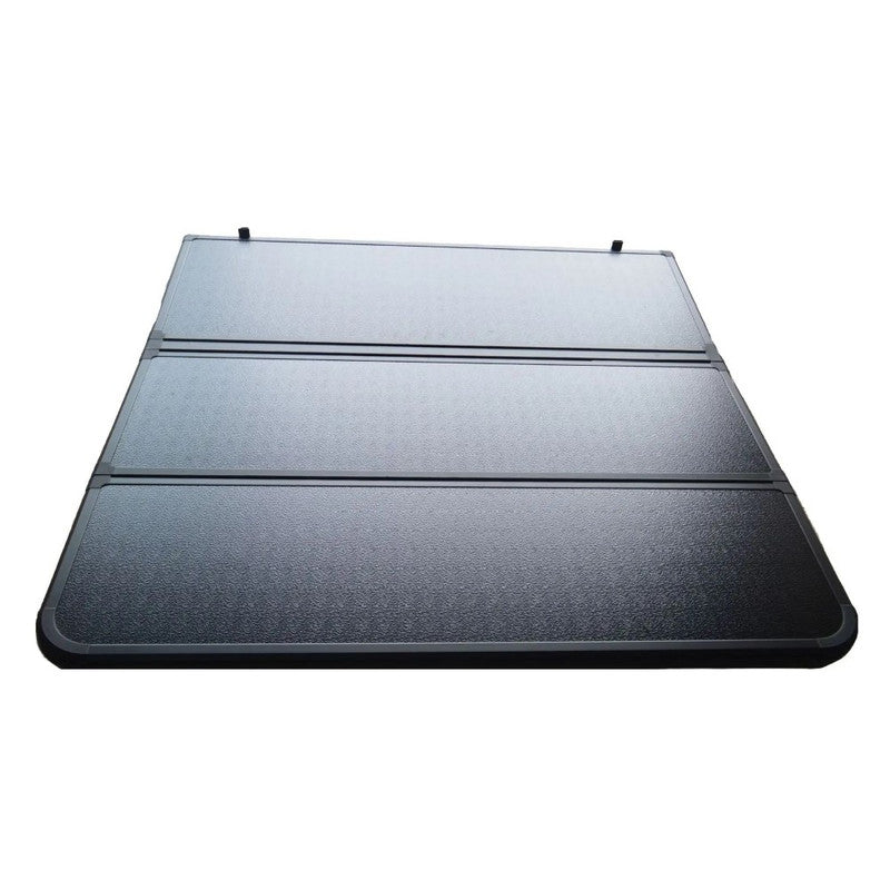 Car Craft Compatible With Isuzu D-max V Cross 2019-2025 Shutter Rear Truck Bed Retractable Lid Tonneau Tray Cover Roller Back Rear Hand Controlled By Hand Manaul Tri Fold Folding - CAR CRAFT INDIA