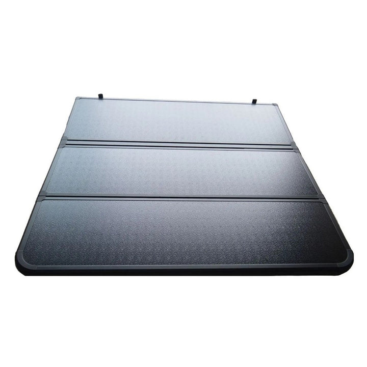 Car Craft Compatible With Isuzu D-max V Cross 2019-2025 Shutter Rear Truck Bed Retractable Lid Tonneau Tray Cover Roller Back Rear Hand Controlled By Hand Manaul Tri Fold Folding - CAR CRAFT INDIA