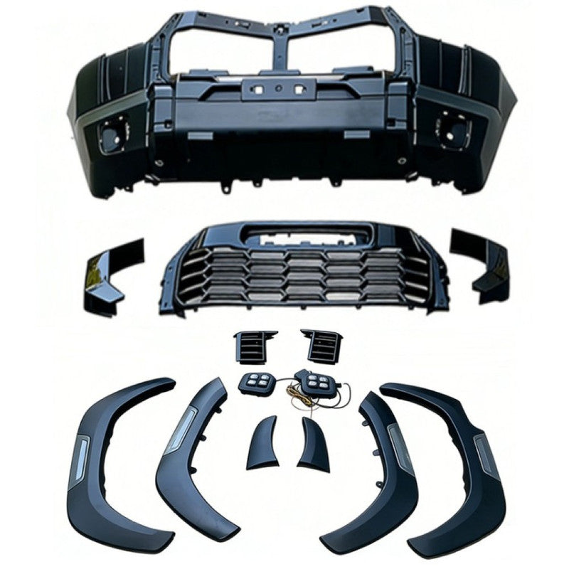 Car Craft Compatible With Toyota Hilux Revo 2016-2020 Upgrade Facelift Convert To Gx Gr Sport Tundra Bodykit Bumper Grill Trim Skirst Wheel Arch Cliding Moulding