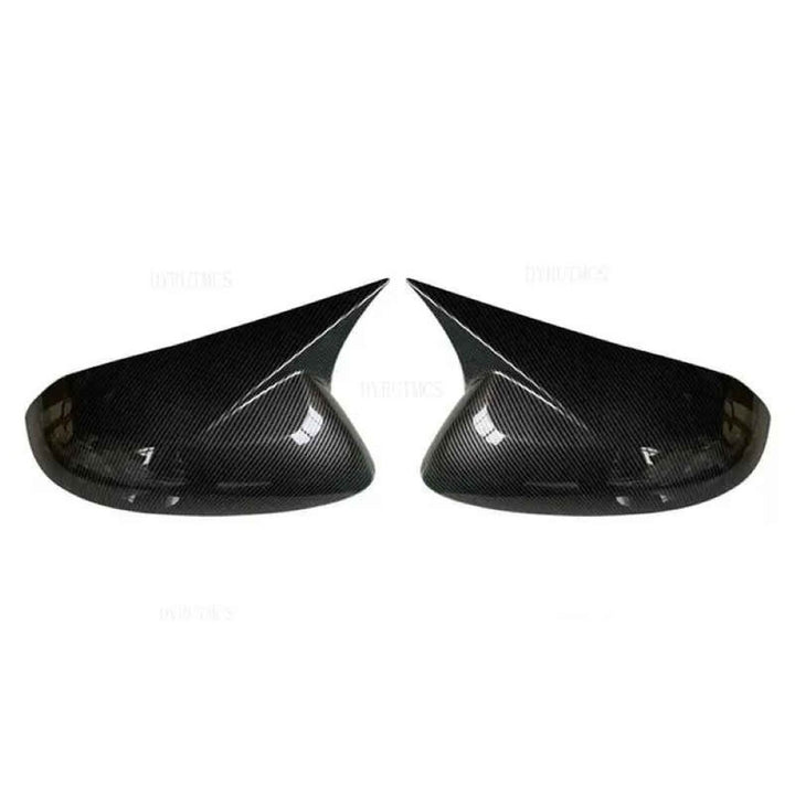 Car Craft Compatible With Hyundai I10 2015-2020 Side Rear View Case Wing Cap Shell Housing Mirror Covers 3m Tape Pasting Style Carbon Fiber Look CC-11557